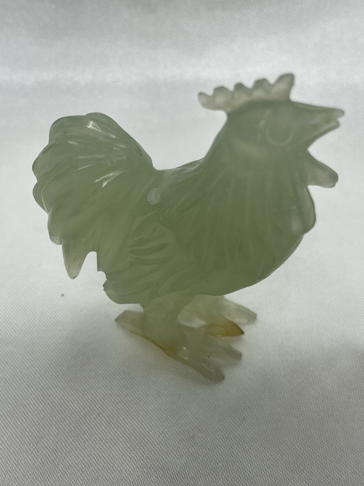 Vintage Signed Roaster Jade Netsuke Vintage Signed Roaster Jade Netsuke