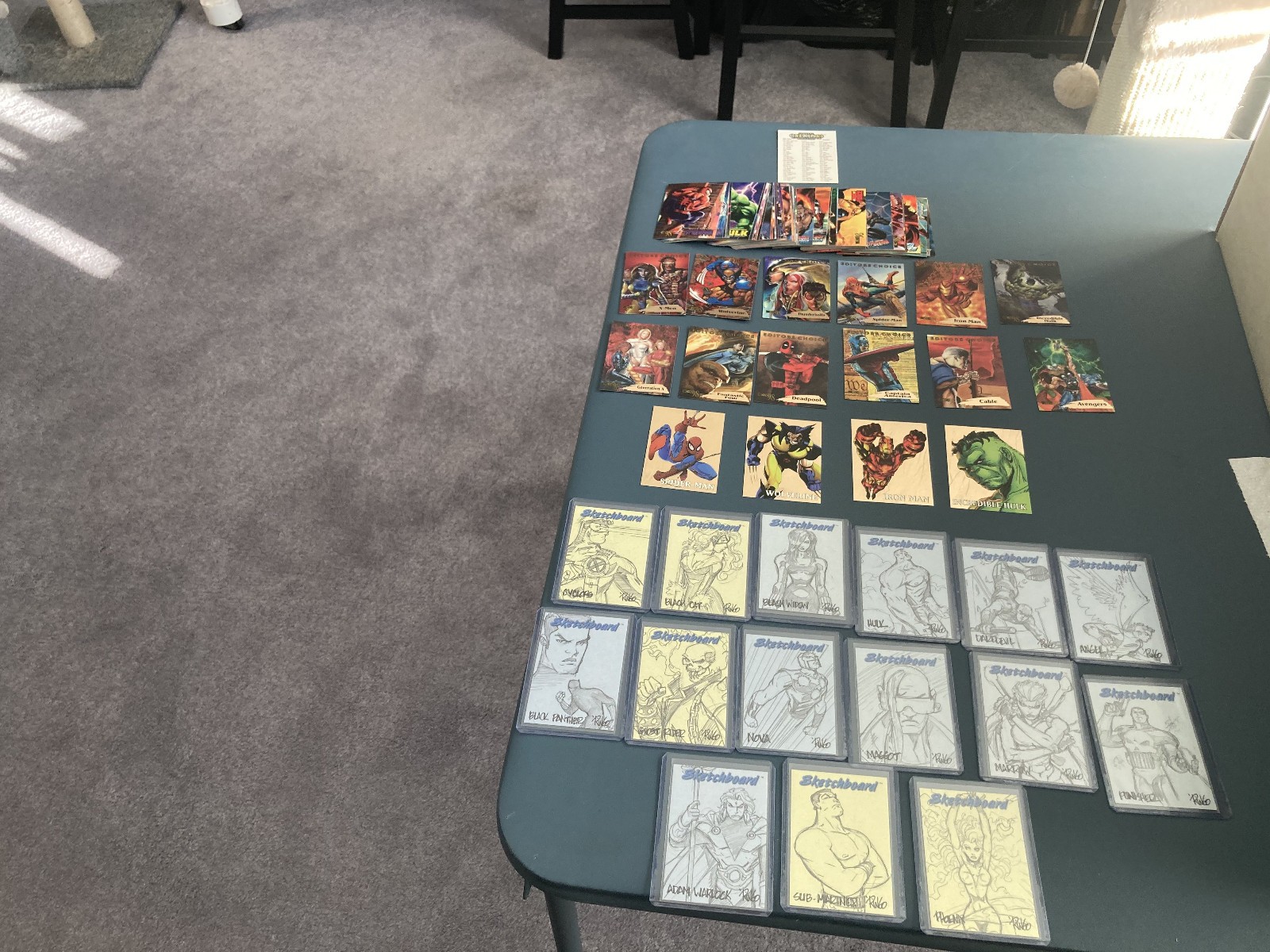 1998 FLEER/SKYBOX MARVEL CREATORS COLLECTION, BASE, CHASES, GREAT CONDITION 1998 FLEER/SKYBOX MARVEL CREATORS COLLECTION, BASE, CHASES, GREAT CONDITION