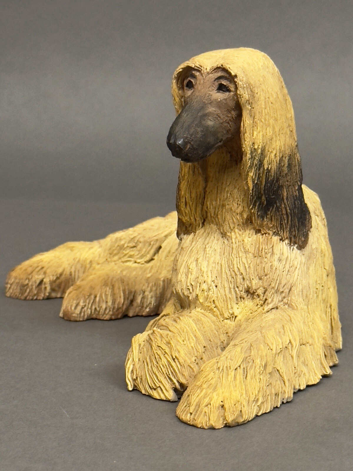 Marvelous Vintage 1987 Brileyco Afghan Longhair Hound Dog Figurine Artis Signed Marvelous Vintage 1987 Brileyco Afghan Longhair Hound Dog Figurine Artis Signed