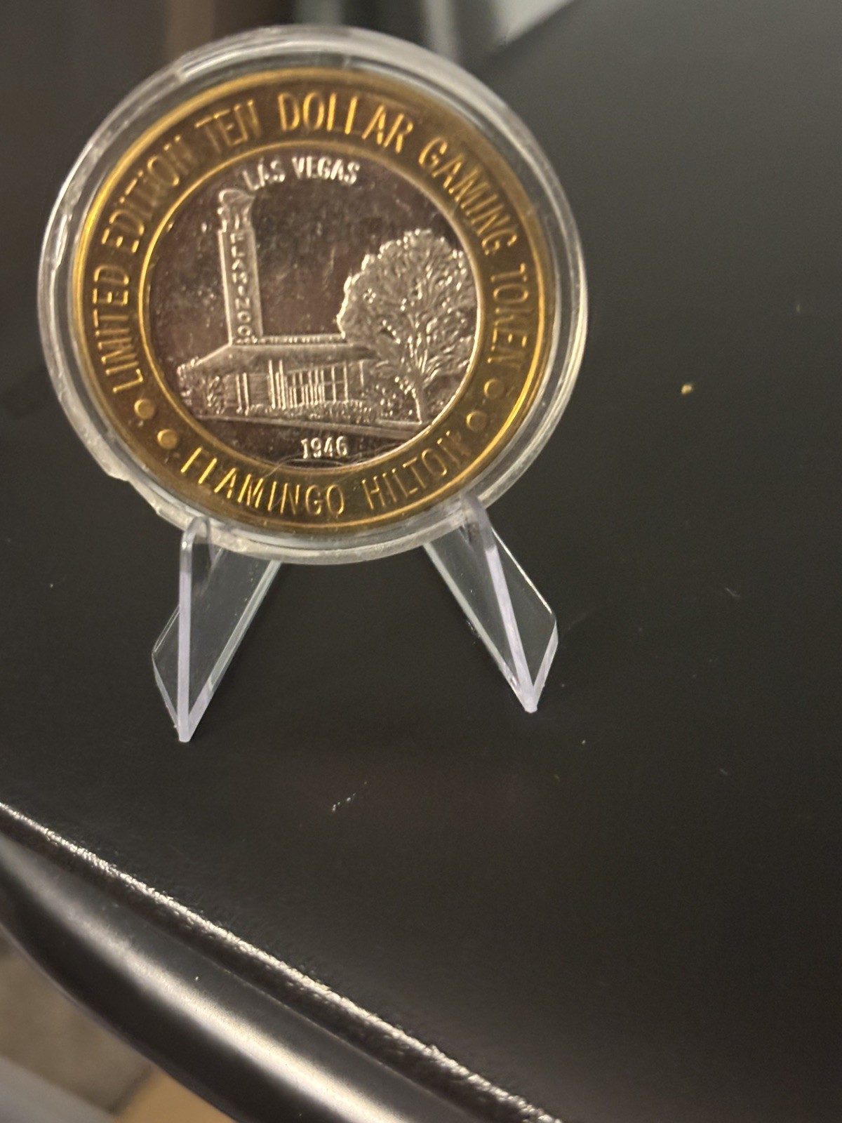 1946 Las Vegas Flamingo Hilton $10 Limited Edition Gaming Token Coin .999 silver 1946 Las Vegas Flamingo Hilton $10 Limited Edition Gaming Token Coin .999 silver