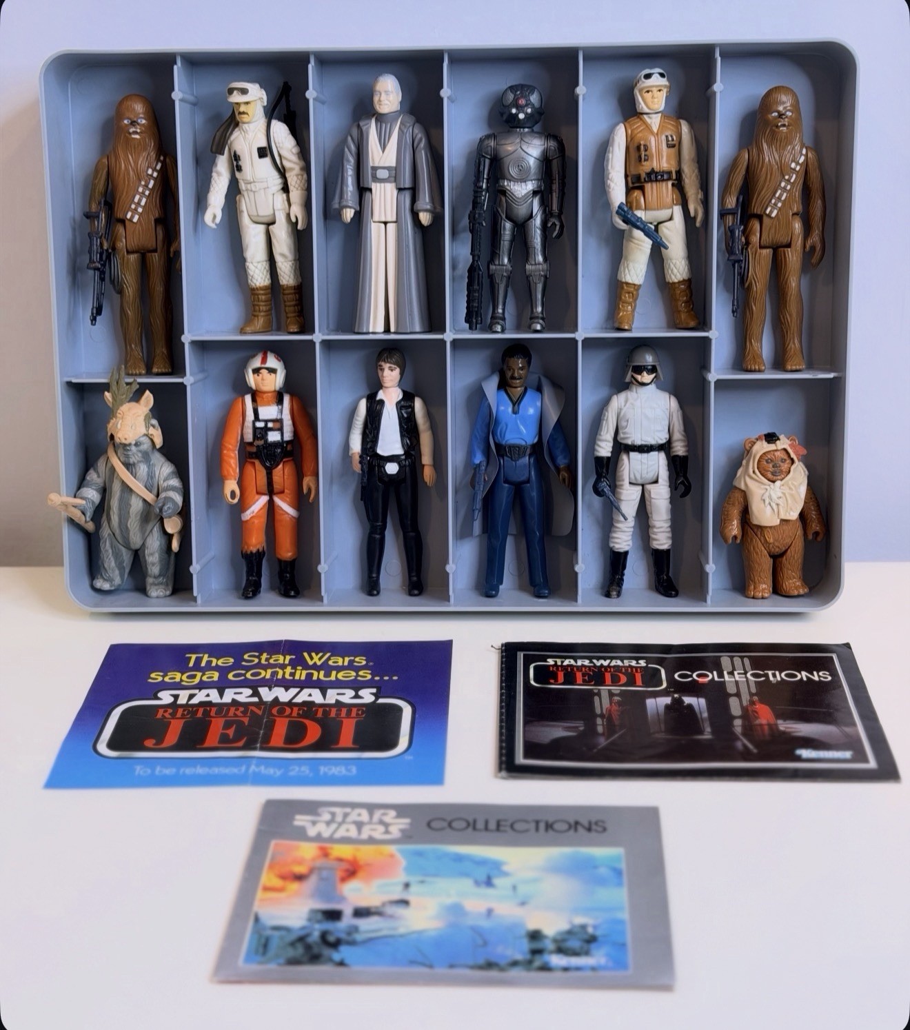 Vintage Star Wars Kenner Action Figure Lot of 12 Plus Weapons & Kenner Catalogs