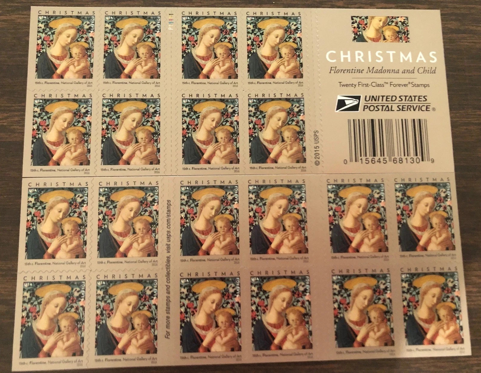 Scott #5143 Christmas Florentine Madonna & Child Book of 20 Stamps MNH Scott #5143 Christmas Florentine Madonna & Child Book of 20 Stamps MNH