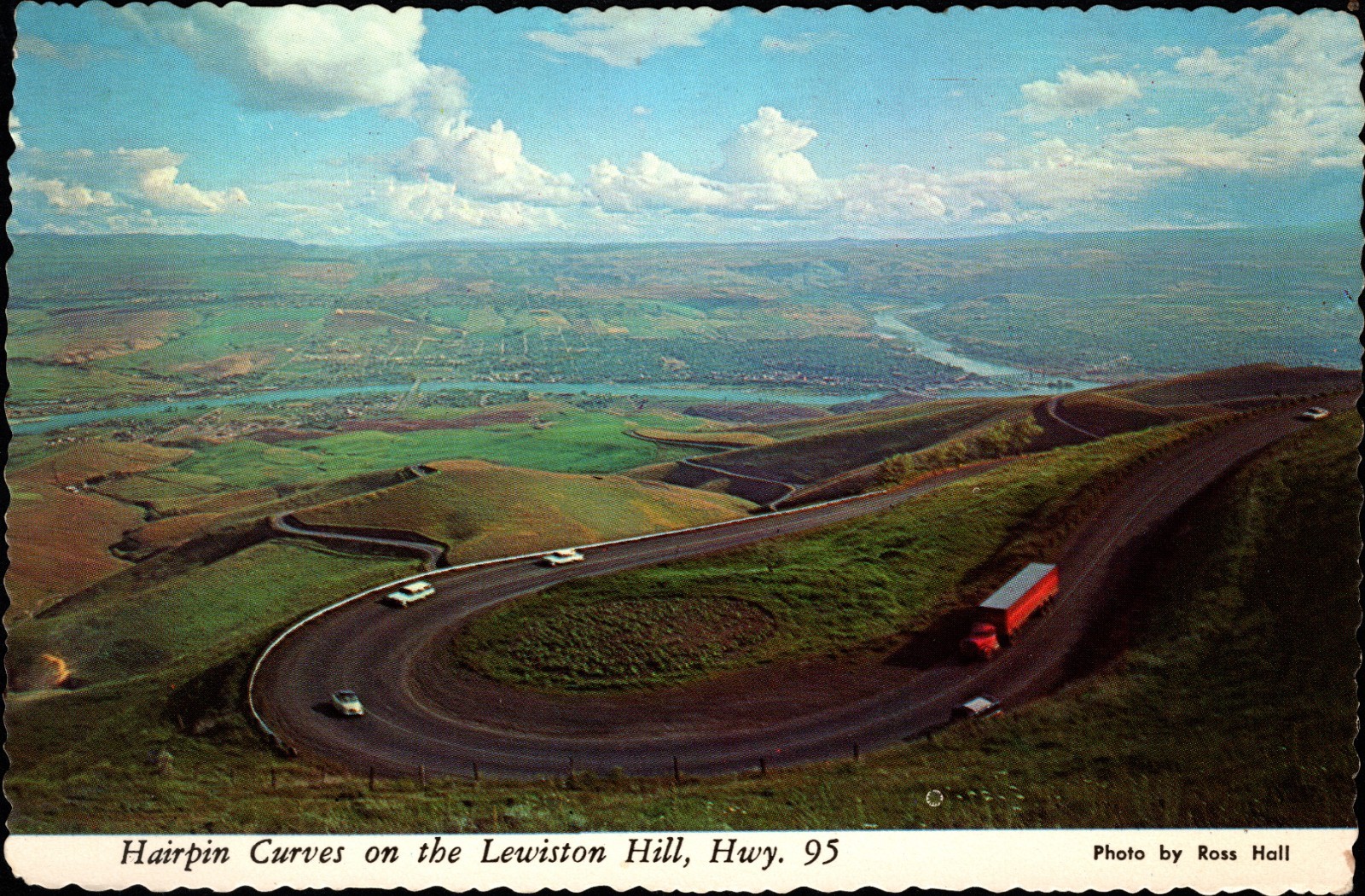Lewiston Hill ID-Hairpin Curves View of Lewiston ID & Clarkston WA ContinentalPC