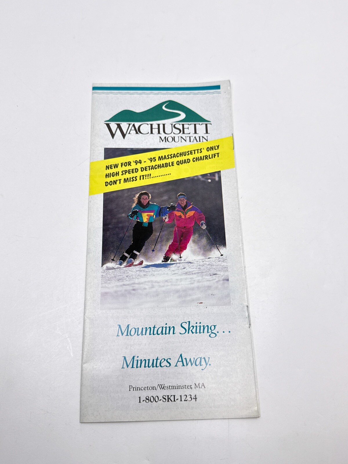Wachusett Mountain Princeton Westminster MA 1994-95 Ski Skiing Brochure A4 Wachusett Mountain Princeton Westminster MA 1994-95 Ski Skiing Brochure A4