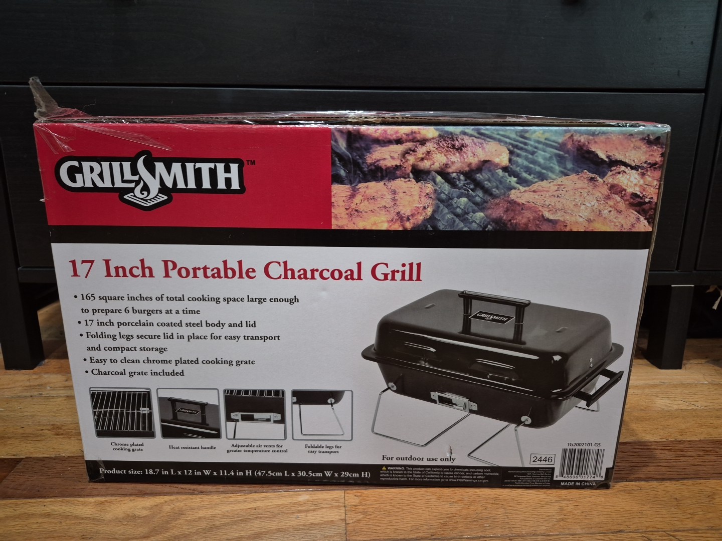 Grill Smith 17” Inch Portable Charcoal Grill NEW Grill Smith 17” Inch Portable Charcoal Grill NEW