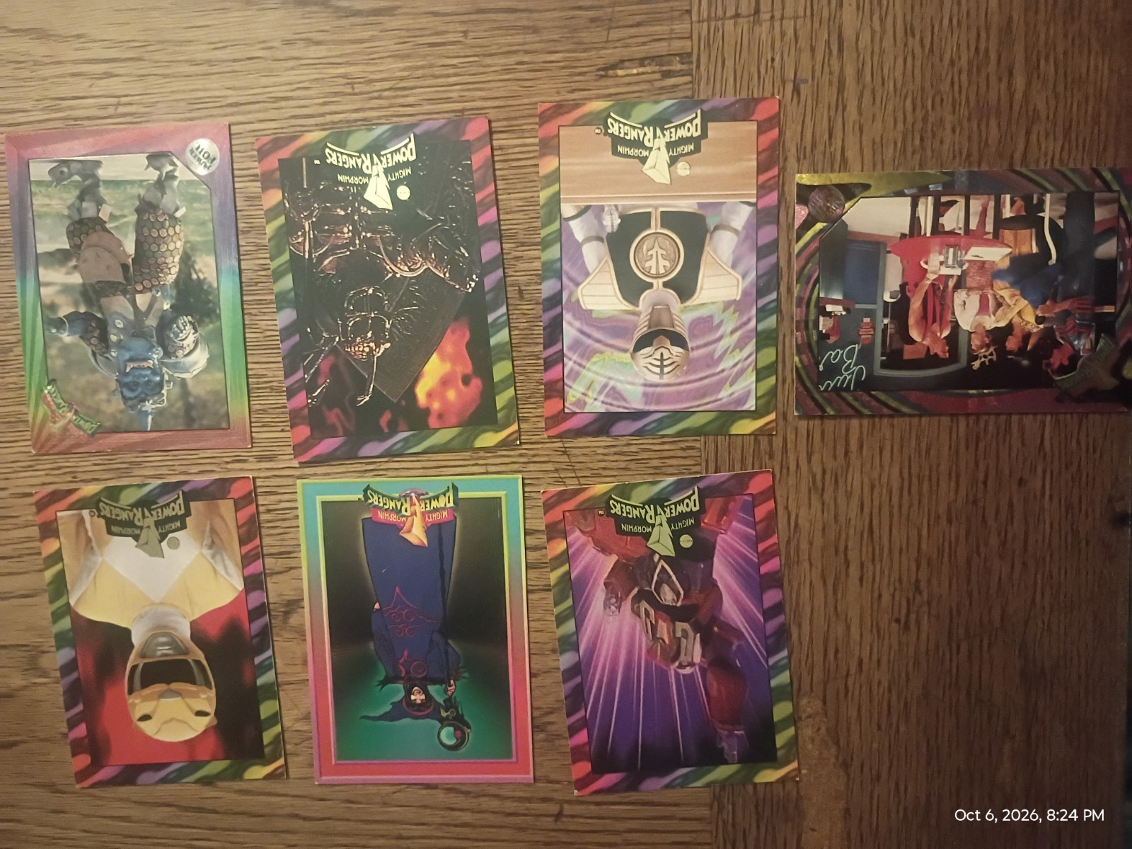 1995 Collect-A-Card Power Rangers The New Season 6 Retail Power Foil Insert Lot