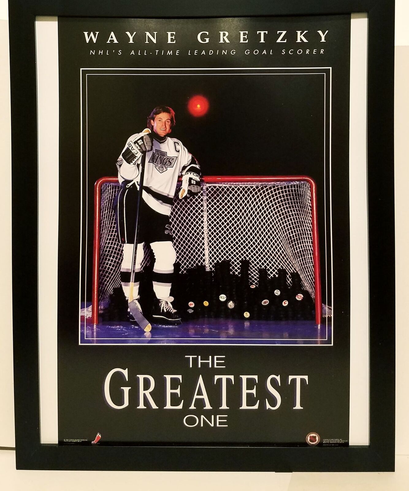 Wayne Gretzky LA Kings Costacos Brothers 8.5x11 FRAMED Print Vintage 90s Poster