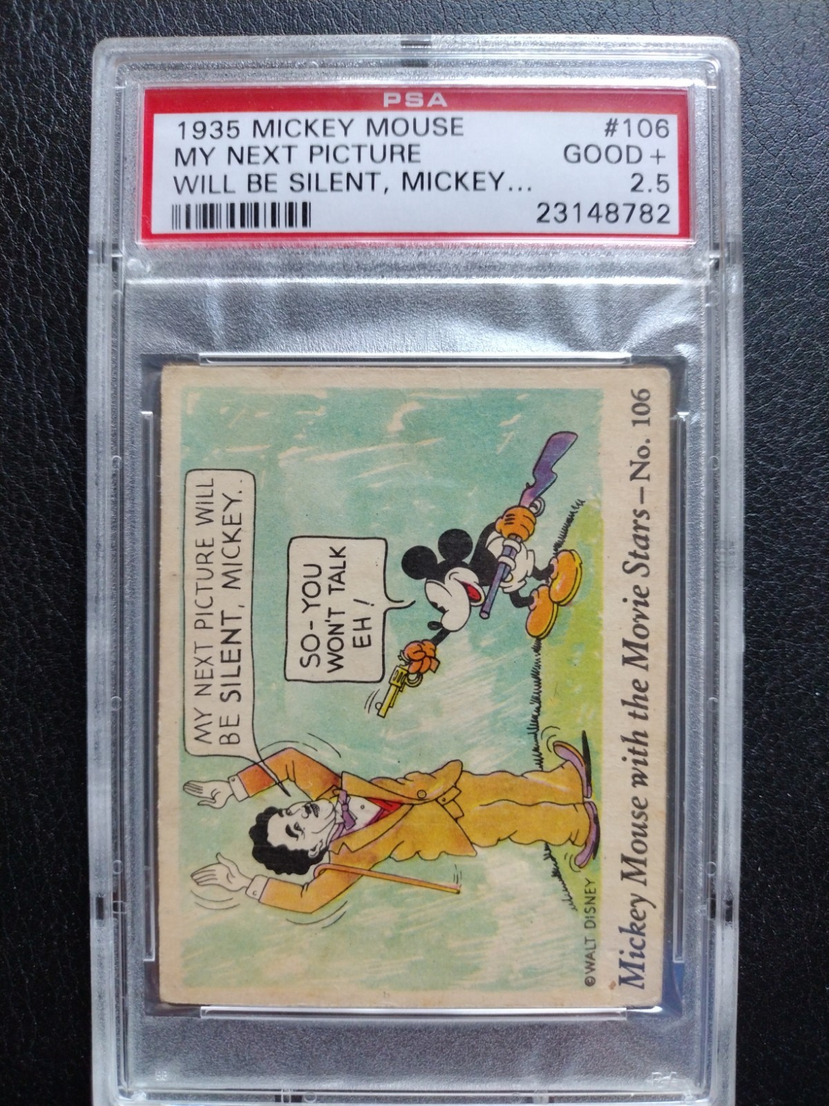 1935 Mickey Mouse Gum R90 #106 Movie Stars PSA 2.5 Charlie Chaplin Silent Disney 1935 Mickey Mouse Gum R90 #106 Movie Stars PSA 2.5 Charlie Chaplin Silent Disney