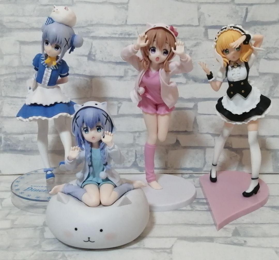 Moe Style Figure Set Gochiusa Chino Cocoa Sharo Collectible Anime Japan Moe Style Figure Set Gochiusa Chino Cocoa Sharo Collectible Anime Japan
