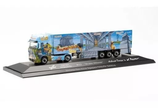 1/87 scale diecast model Mercedes-Benz Actros `18 refrigerated box semi-trailer 1/87 scale diecast model Mercedes-Benz Actros `18 refrigerated box semi-trailer