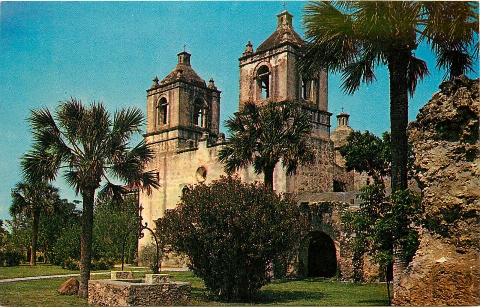 Mission Conception San Antonio Texas TX Postcard