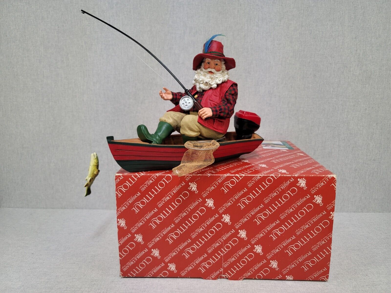 Dept 56 Clothtique Possible Dreams Santa\'s Reel World #71211 Complete With Box