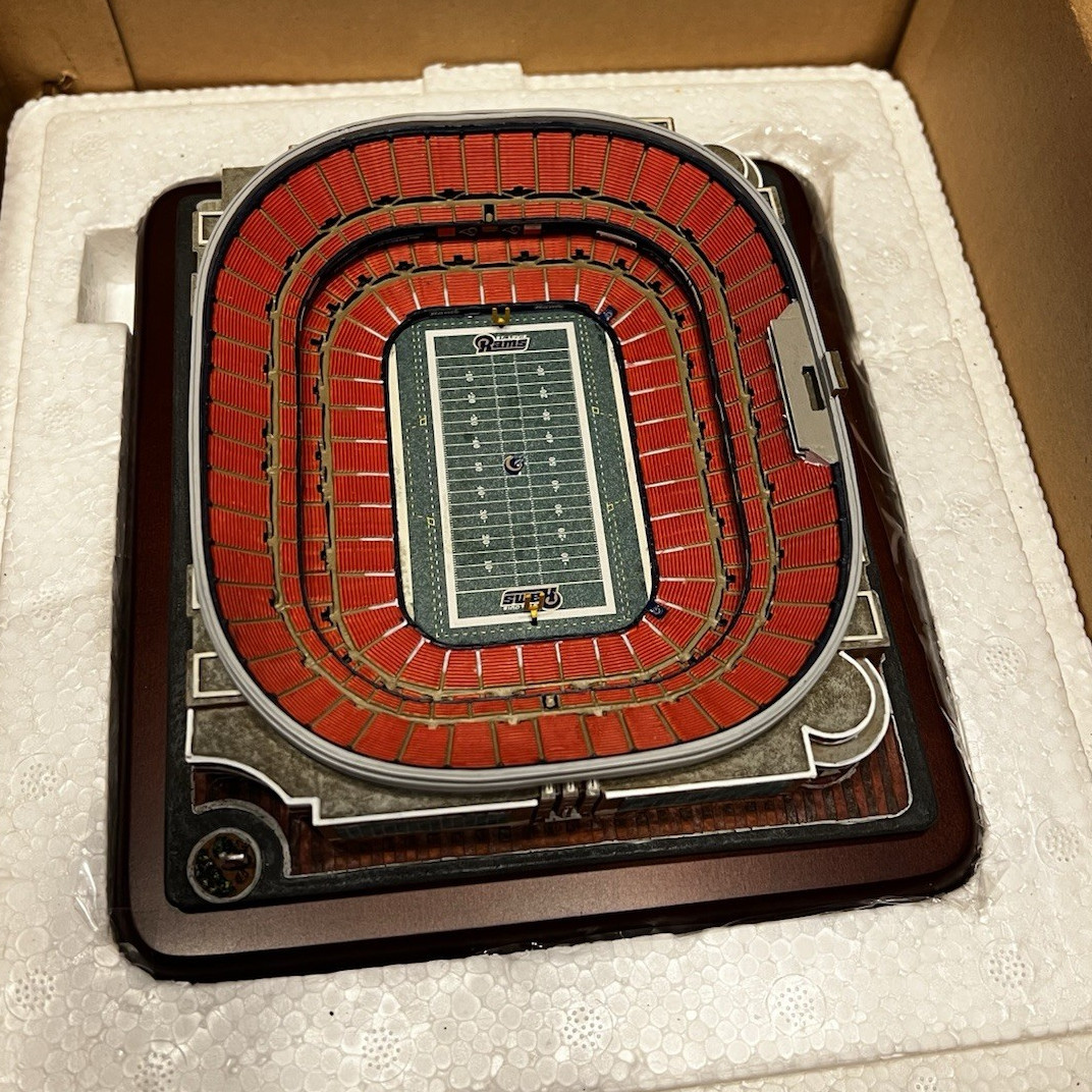 Danbury Mint Edward Jones Dome St. Louis Rams NFL Resin Sculpture Replica Danbury Mint Edward Jones Dome St. Louis Rams NFL Resin Sculpture Replica