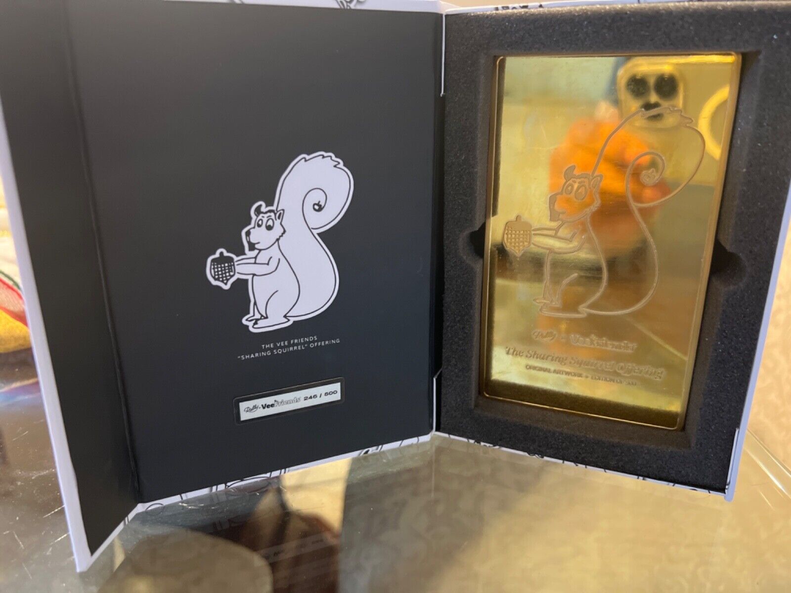 Rally X VeeFriends Rare Sharing Squirrel Limited to /500 GOLD Plated Gary Vee