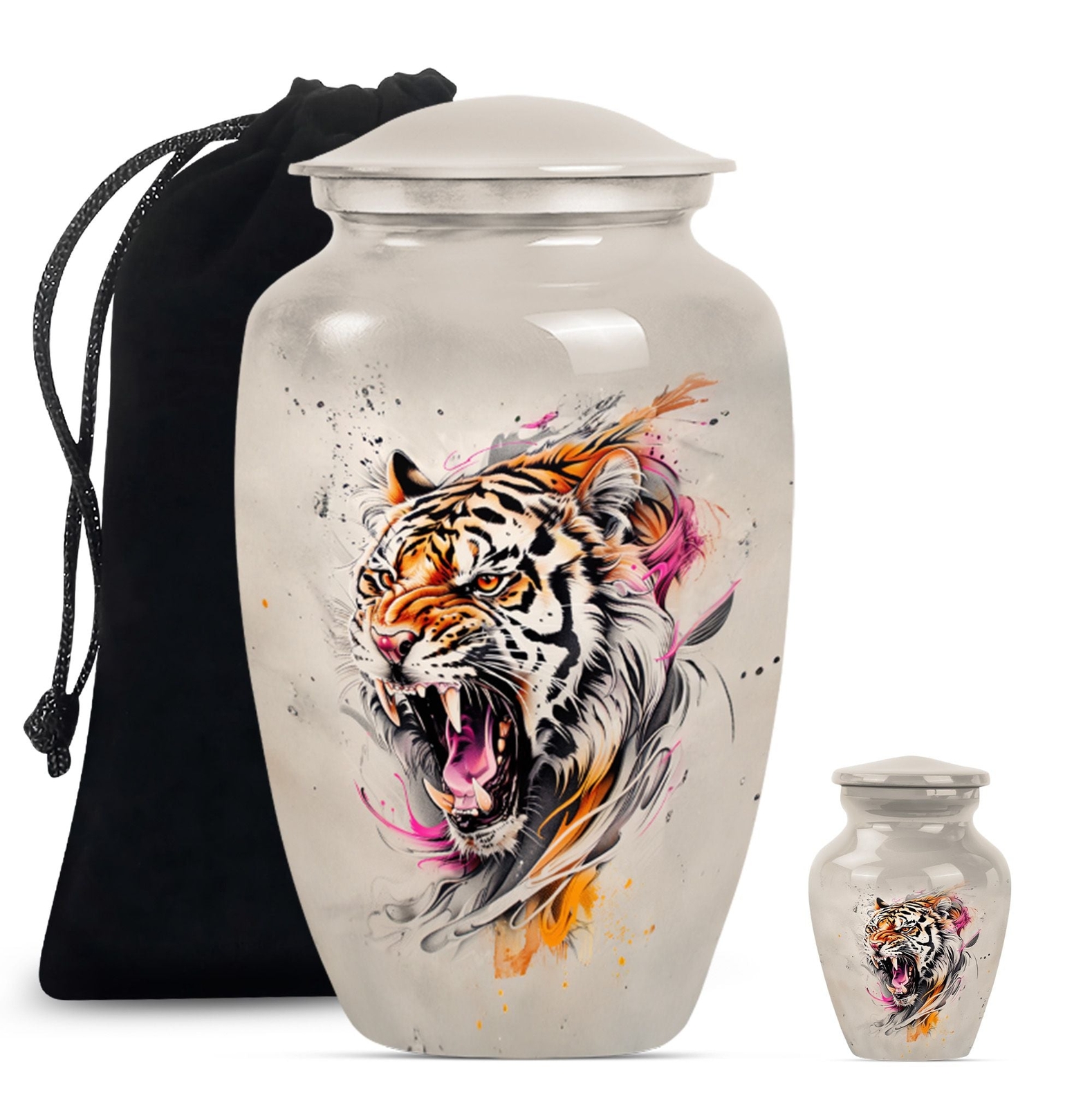Tiger Tribute: Artful Aluminium Handcrafted Cremation Keepsake Tiger Tribute: Artful Aluminium Handcrafted Cremation Keepsake