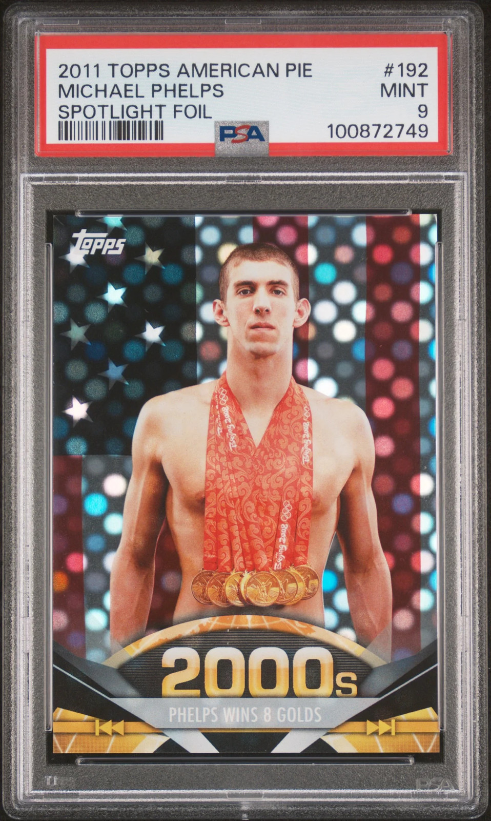 2011 Topps American Pie Michael Phelps 66/76 #192 PSA 9 2011 Topps American Pie Michael Phelps 66/76 #192 PSA 9