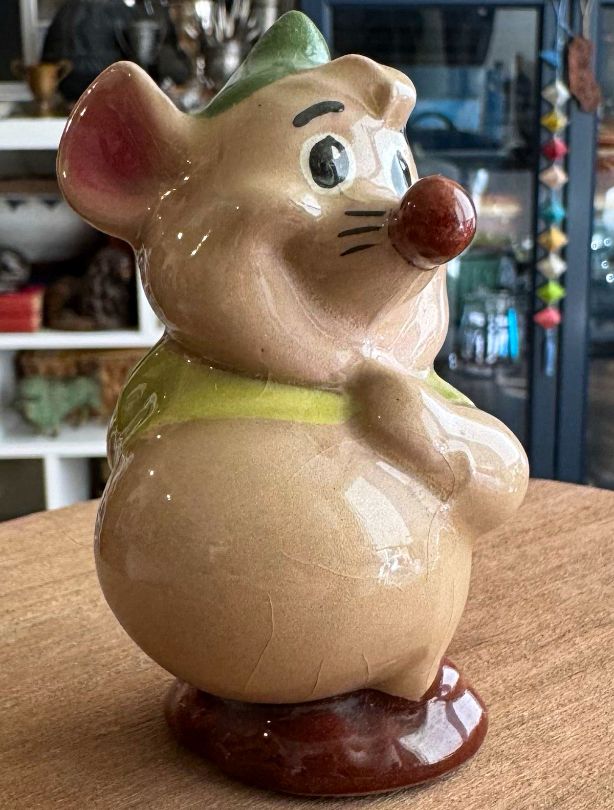Vintage 1950s Evan K Shaw Disney Cinderella Gus Mouse Ceramic Figurine 3.5” Vintage 1950s Evan K Shaw Disney Cinderella Gus Mouse Ceramic Figurine 3.5”