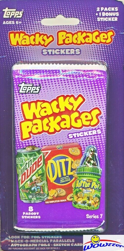 2010 Topps Wacky Packages Series 7 EXCLUSIVE Factory Sealed 2 Pack Blister-BONUS