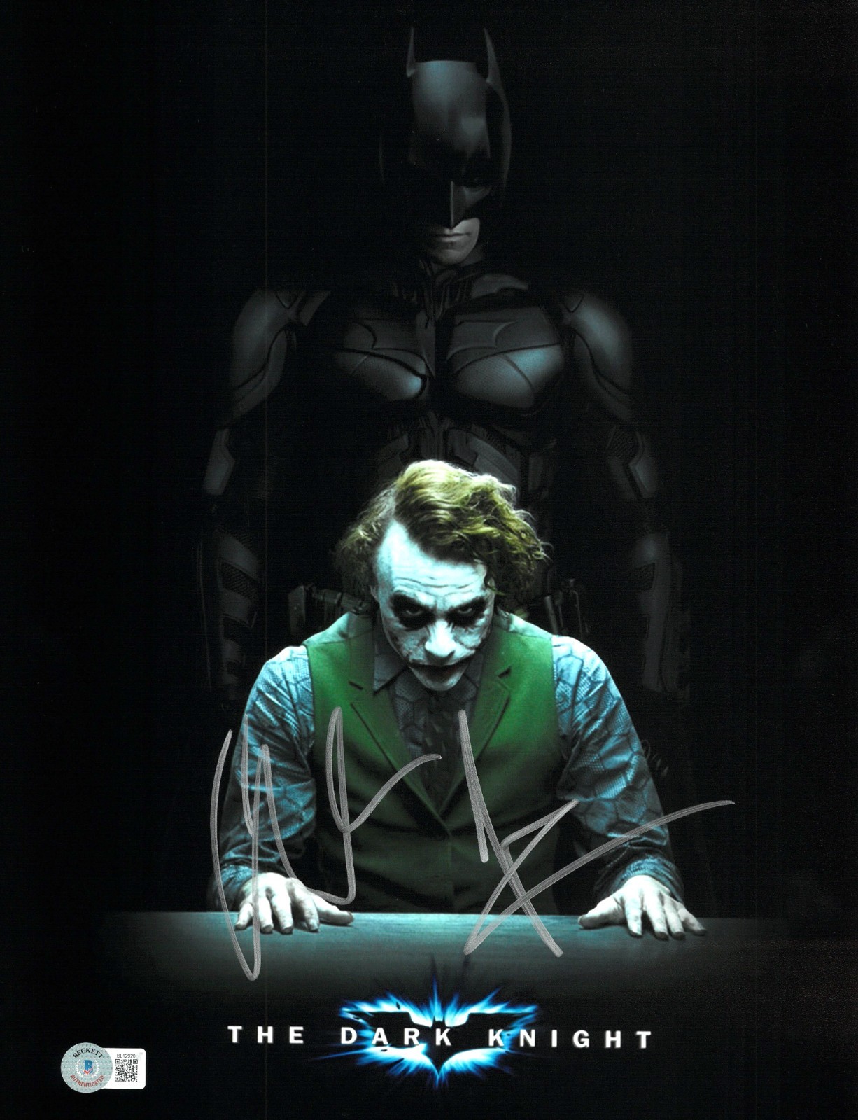 Christian Bale Signed Autograph The Dark Knight 11X14 Photo BAS Beckett Batman Christian Bale Signed Autograph The Dark Knight 11X14 Photo BAS Beckett Batman