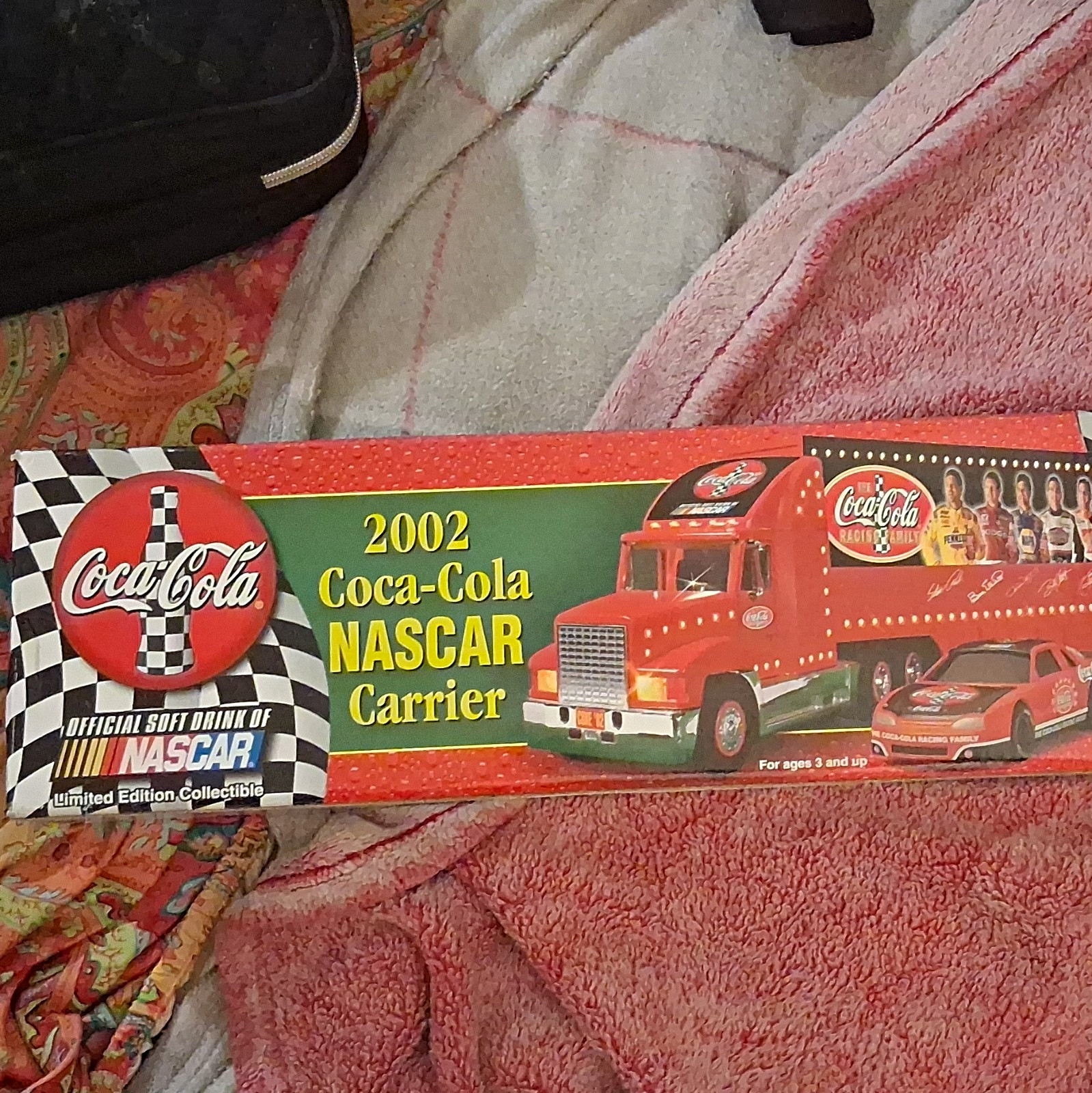 Vintage 2002 Coca Cola NASCAR Carrier , New Old Stock complete case Of 12 - BBR