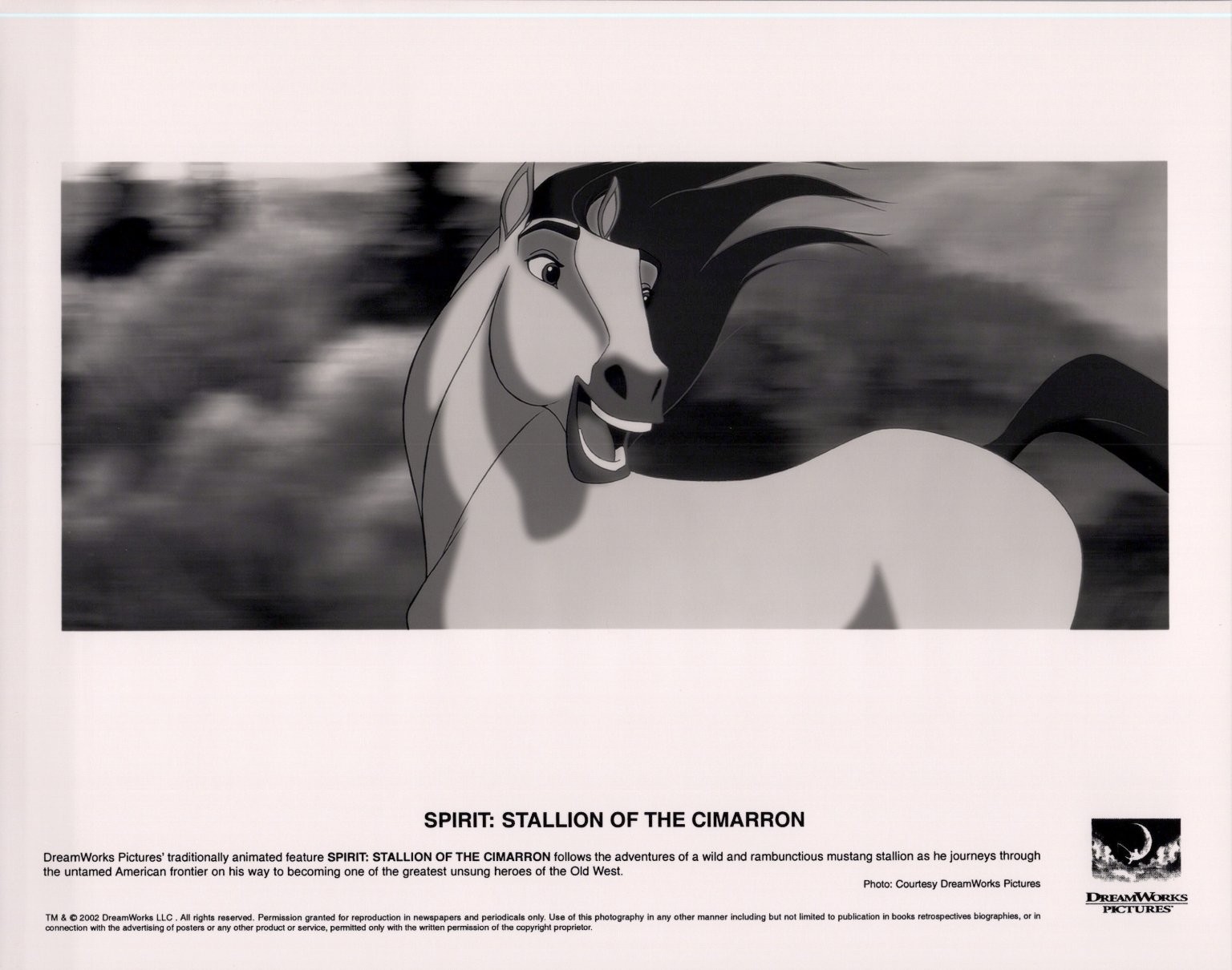 Spirit Stallion of the Cimarron Silver Gelatin Print 2002 Press Photo Horse