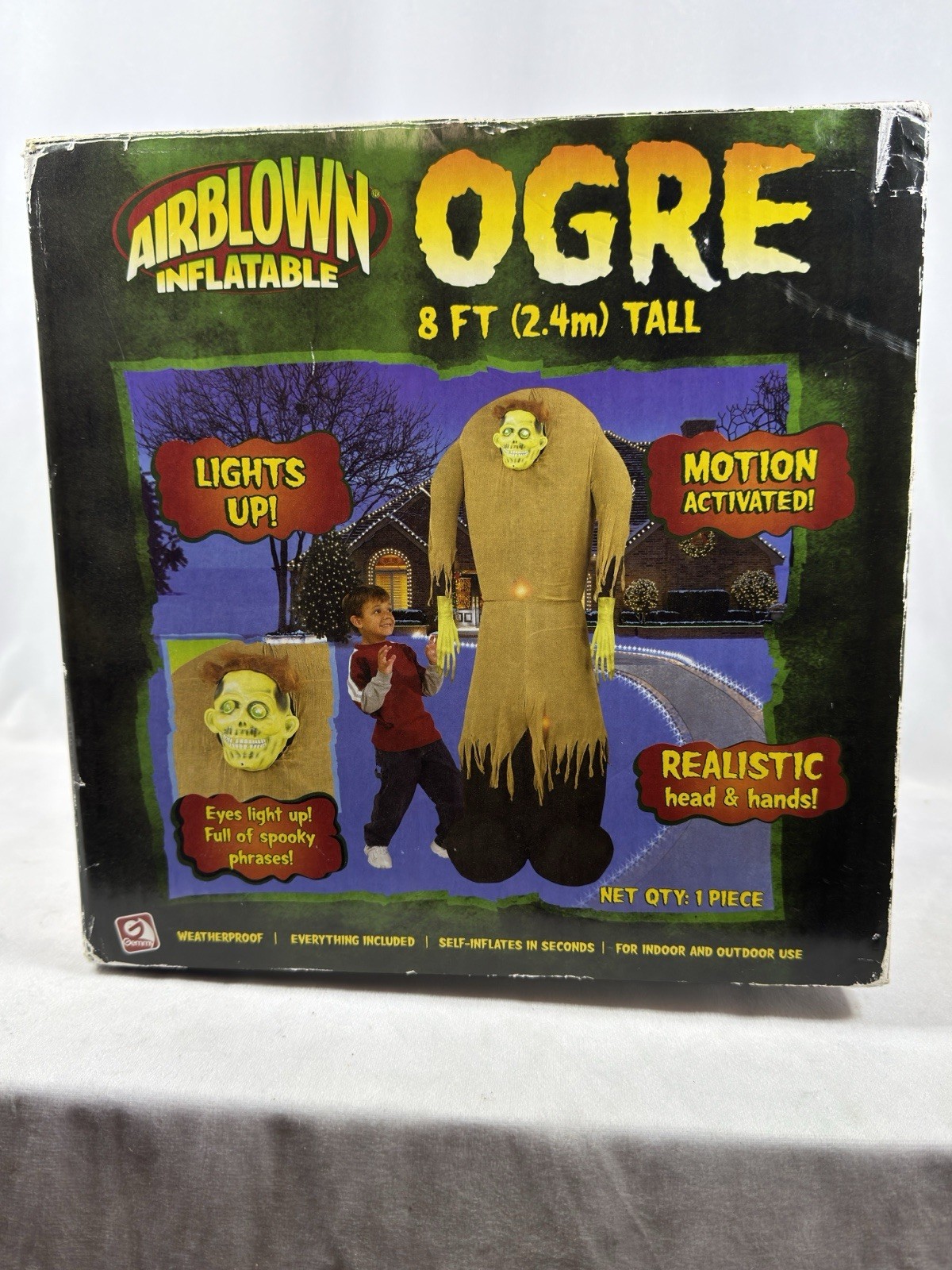 Vintage 2005 Gemmy Airblown Inflatable Ogre 8 Foot Monster Works Halloween Vintage 2005 Gemmy Airblown Inflatable Ogre 8 Foot Monster Works Halloween