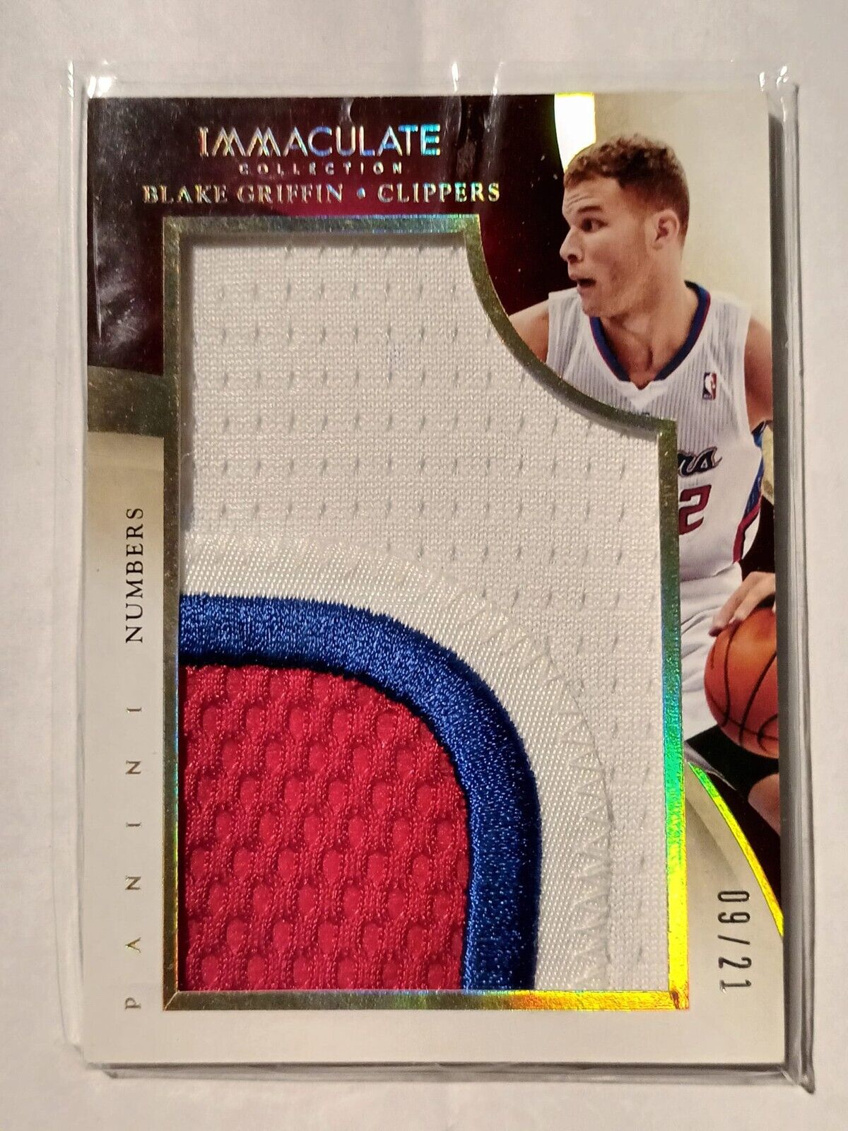 2013-14 Panini Immaculate Collection Team Logos Numbers 35 Blake Griffin /21