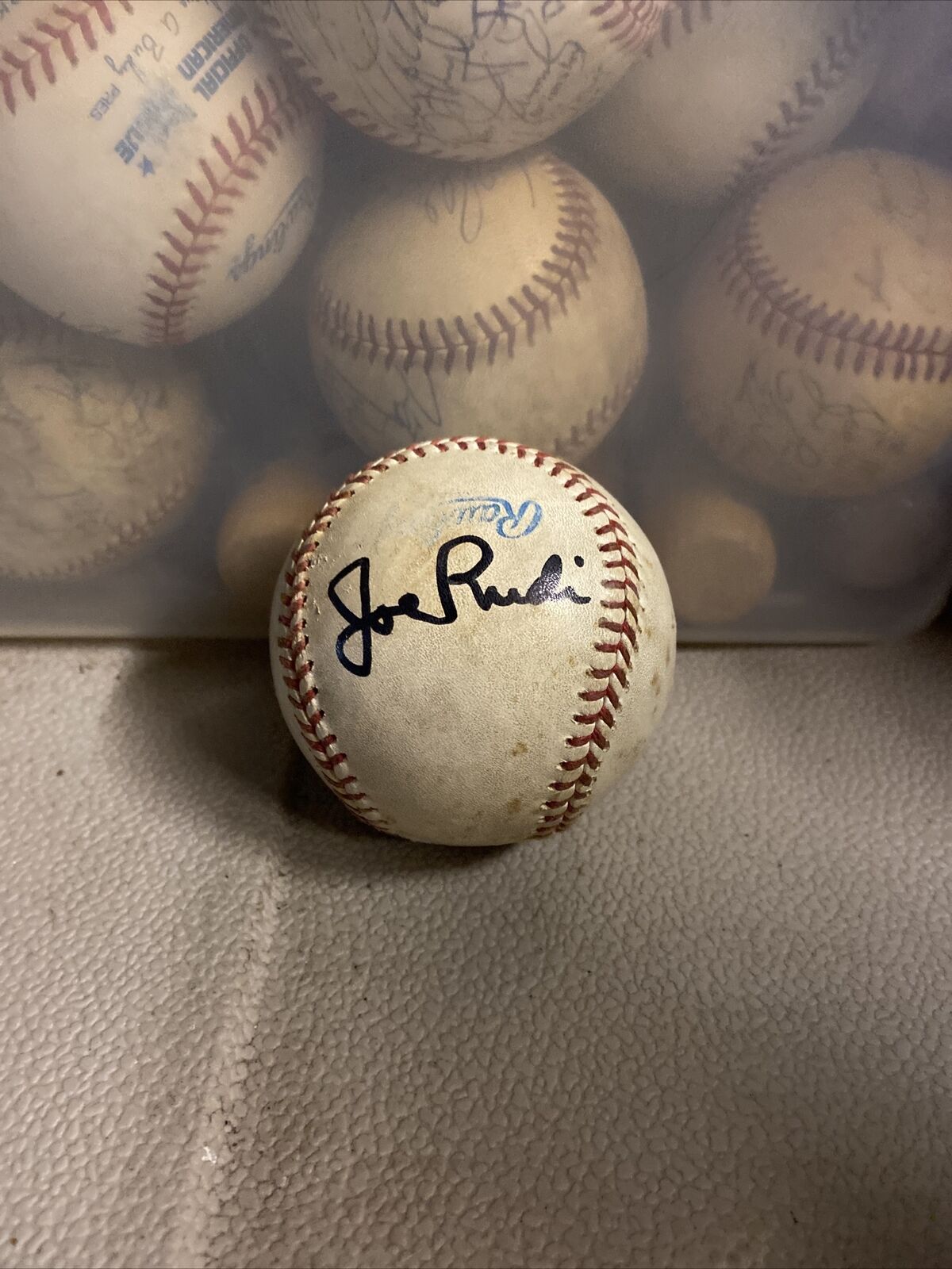 Joe Rudi Signed Baseball.  Oakland A’s Legend 
