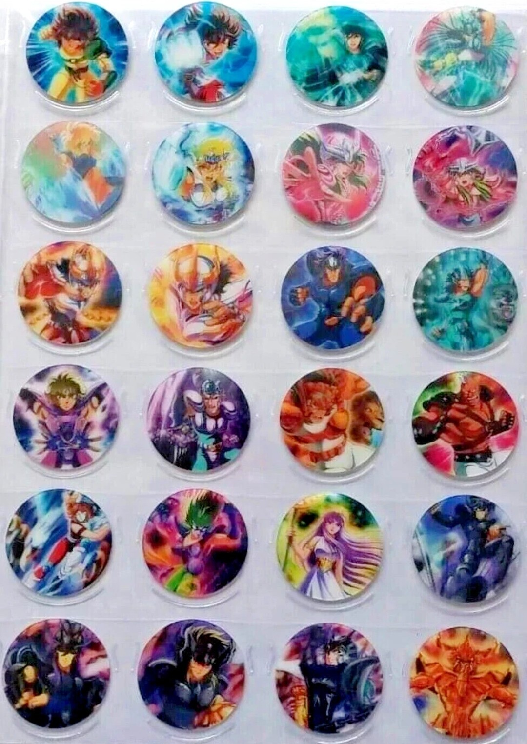 TAZOS 3D SAINT SEIYA VOL 3, 4 & 5 FULL SET 150/150 TOEI ANIMATION POGS FLIPS