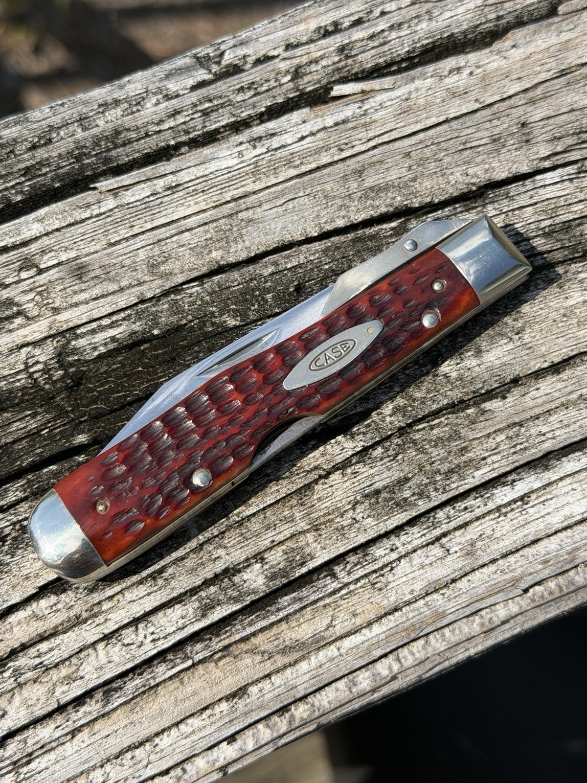 CASE XX USA 1965-69 6111 1/2 Beautiful Red Bone CASE XX USA 1965-69 6111 1/2 Beautiful Red Bone