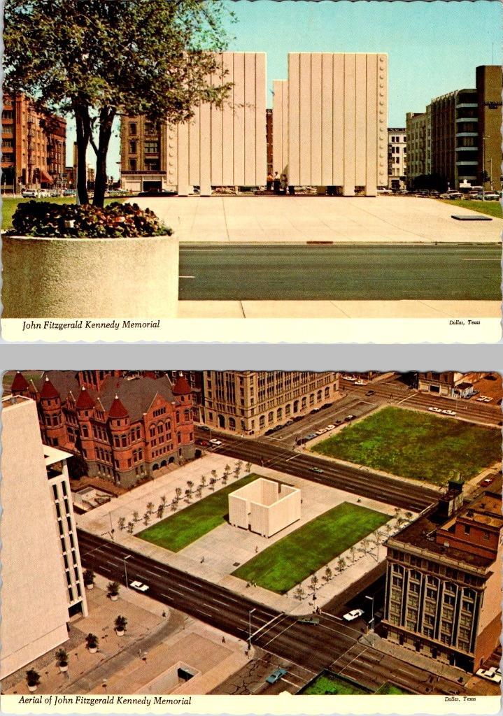 2~ca1970\'s 4X6 Postcards DALLAS, TX Texas JFK~JOHN KENNEDY MEMORIAL VIEW 2~ca1970\'s 4X6 Postcards DALLAS, TX Texas JFK~JOHN KENNEDY MEMORIAL VIEW