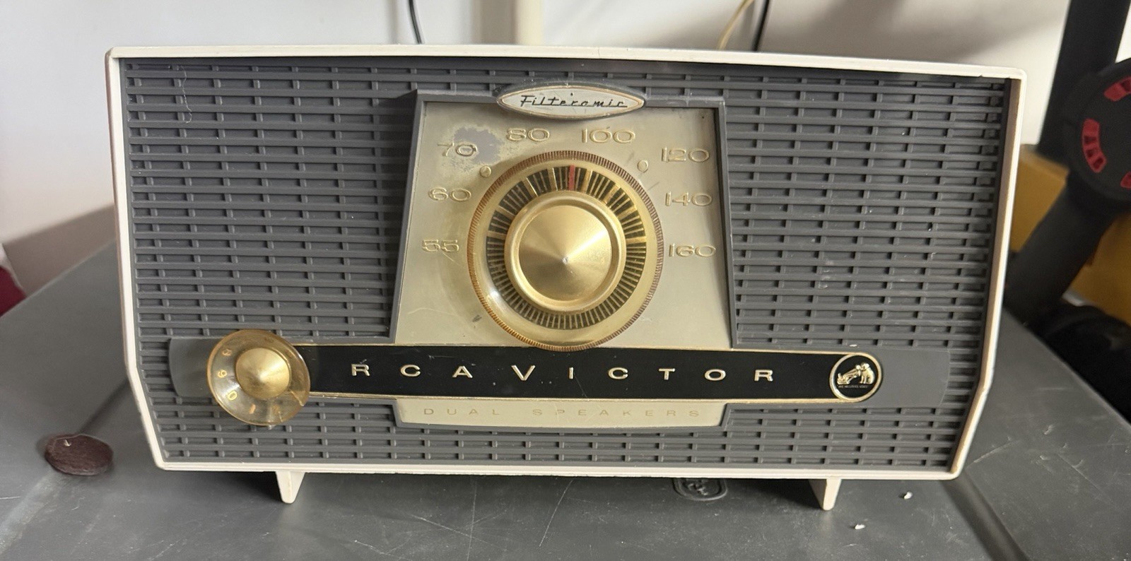 RCA Victor Vintage 1957 AM Tube Radio Model X-4JE  Restored Bluetooth