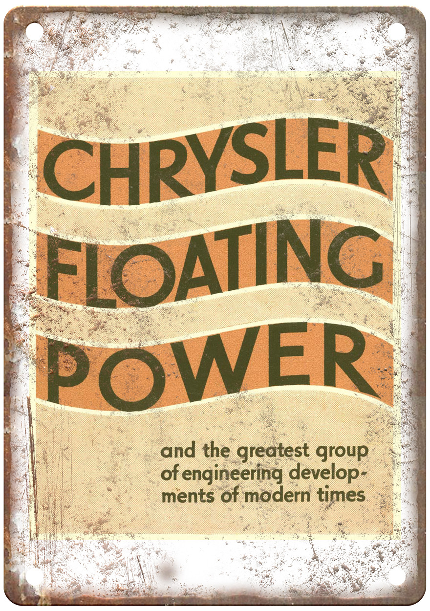 1932 Chrysler Floating Power Vintage Auto Ad Retro Look Metal Sign AM4395 1932 Chrysler Floating Power Vintage Auto Ad Retro Look Metal Sign AM4395