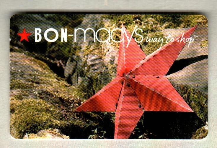 BON-MACY'S Red Star on Massy Rocks 2004 Gift Card ( $0 ) RARE BON-MACY'S Red Star on Massy Rocks 2004 Gift Card ( $0 ) RARE