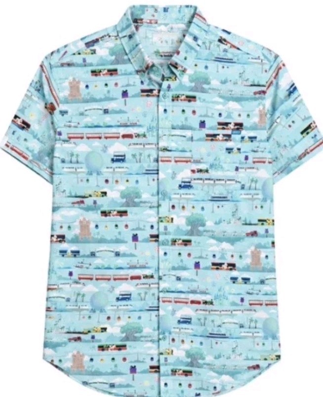 NWT 2026 Disney Parks RSVLTS WDW Transportation Monorail Button Up Shirt|Adult NWT 2026 Disney Parks RSVLTS WDW Transportation Monorail Button Up Shirt|Adult