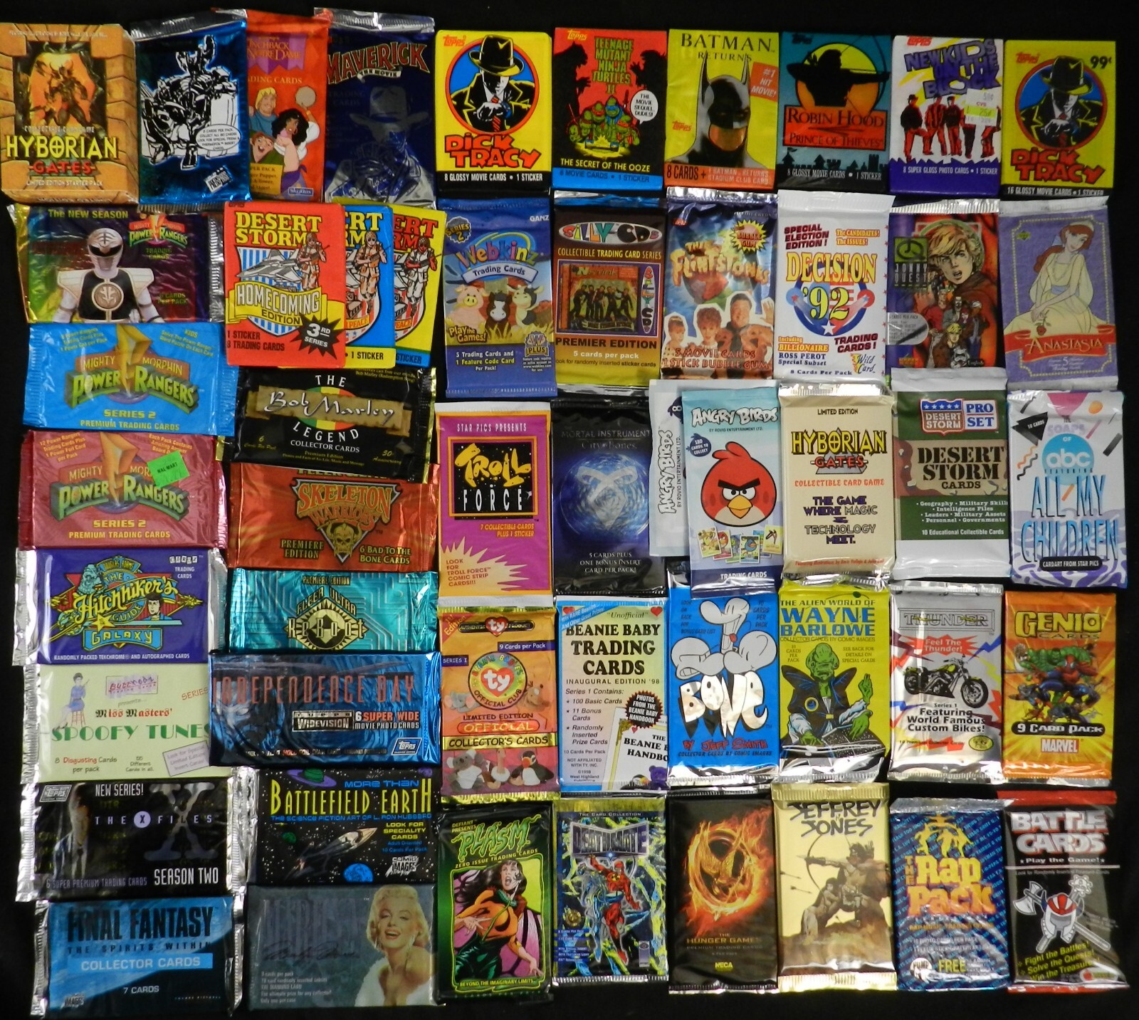 30 Vintage Non Sports Trading Card Packs Lot (22 Different) w/2 Premium Packs 30 Vintage Non Sports Trading Card Packs Lot (22 Different) w/2 Premium Packs
