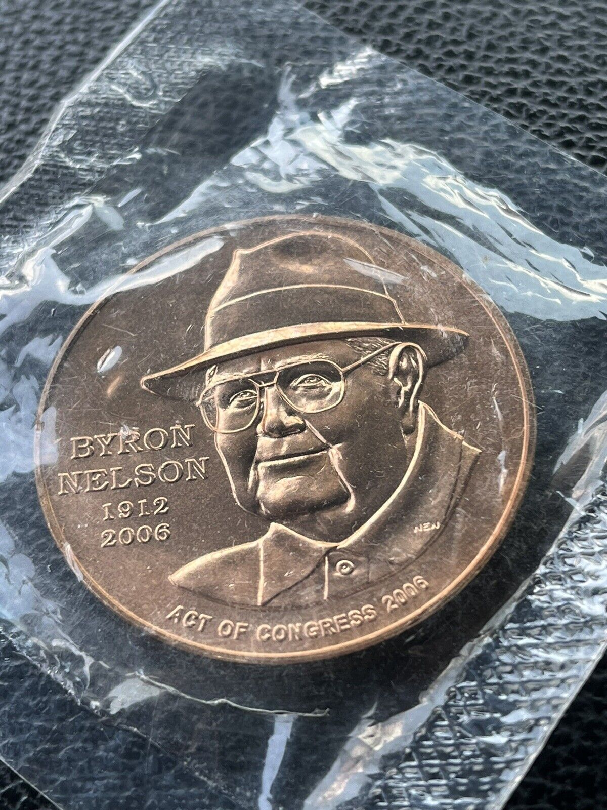 2006 Byron Nelson Coin Golf Champion- U.S. Mint Act of Congress Bronze Medallion