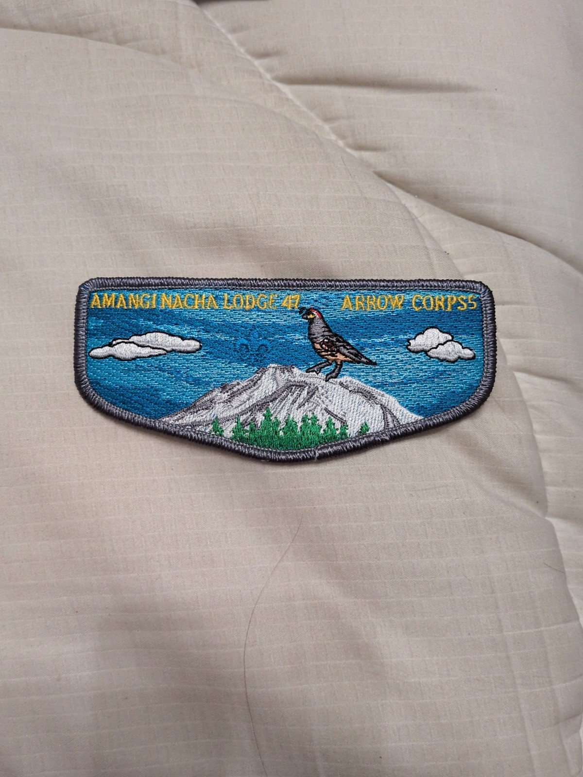 Amangi Nacha 47 Arrowcorps5 Flap RARE WILDERNESS CONSERVATION OA CAMPING SCOUTS