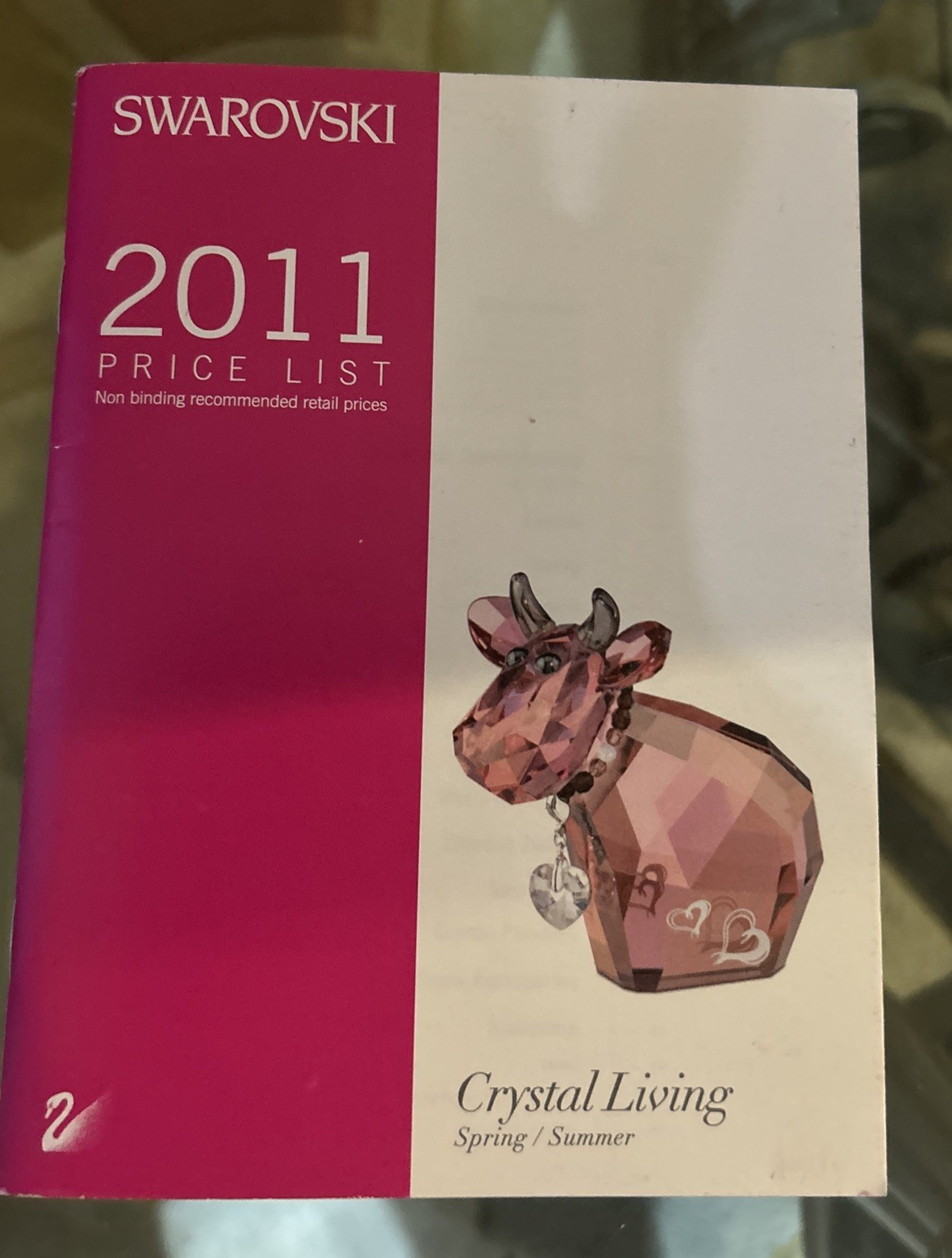 Swarovski 2011 Price List Brochure Crystal Living Spring Summer 45 Pages Swarovski 2011 Price List Brochure Crystal Living Spring Summer 45 Pages