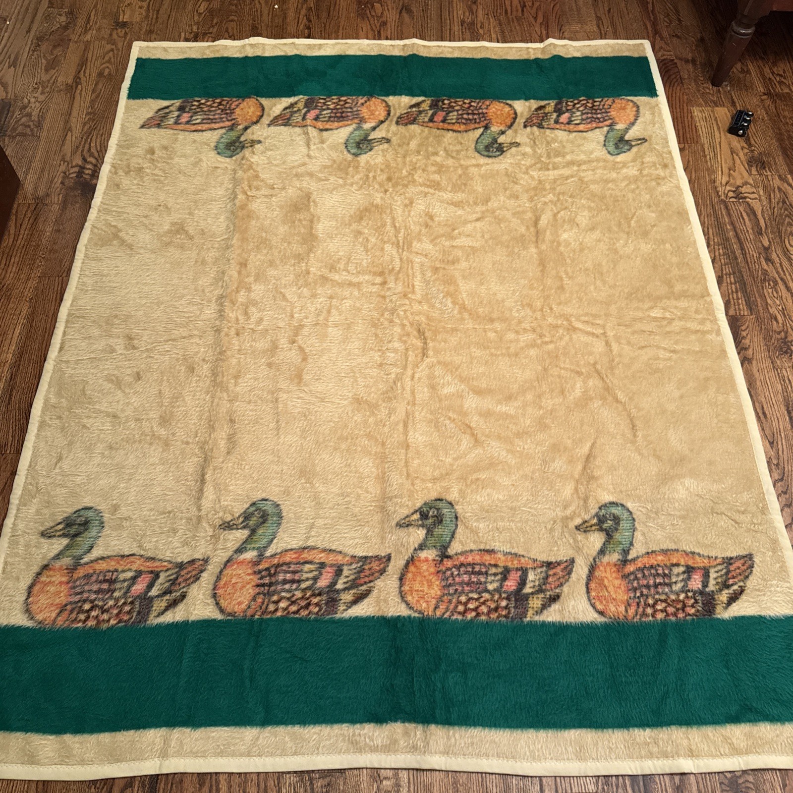 Vintage Biederlack Mallard Ducks Hunting Cabin Rustic 59 X 81” Throw Blanket EUC Vintage Biederlack Mallard Ducks Hunting Cabin Rustic 59 X 81” Throw Blanket EUC