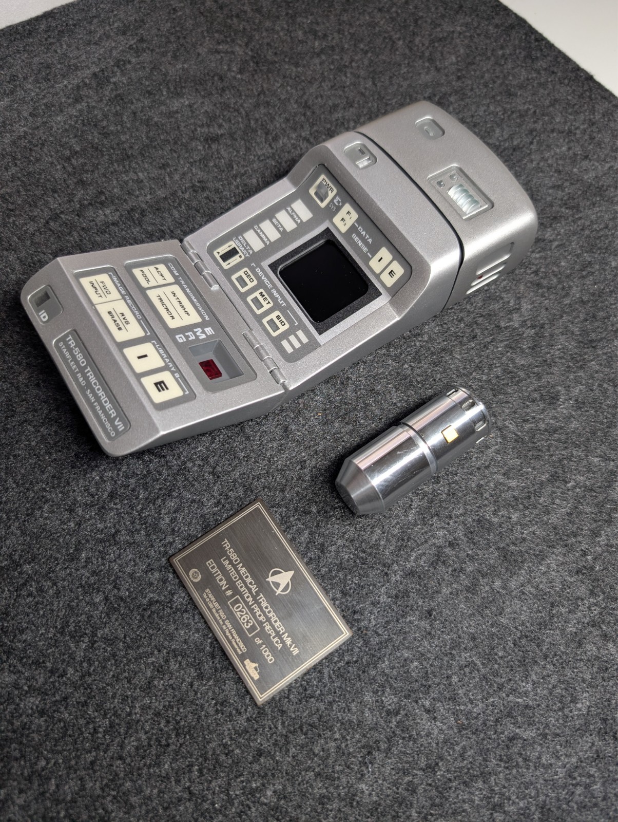 Factory Entertainment Star Trek  Medical Tricorder Limited Ed. #263 out of 1000