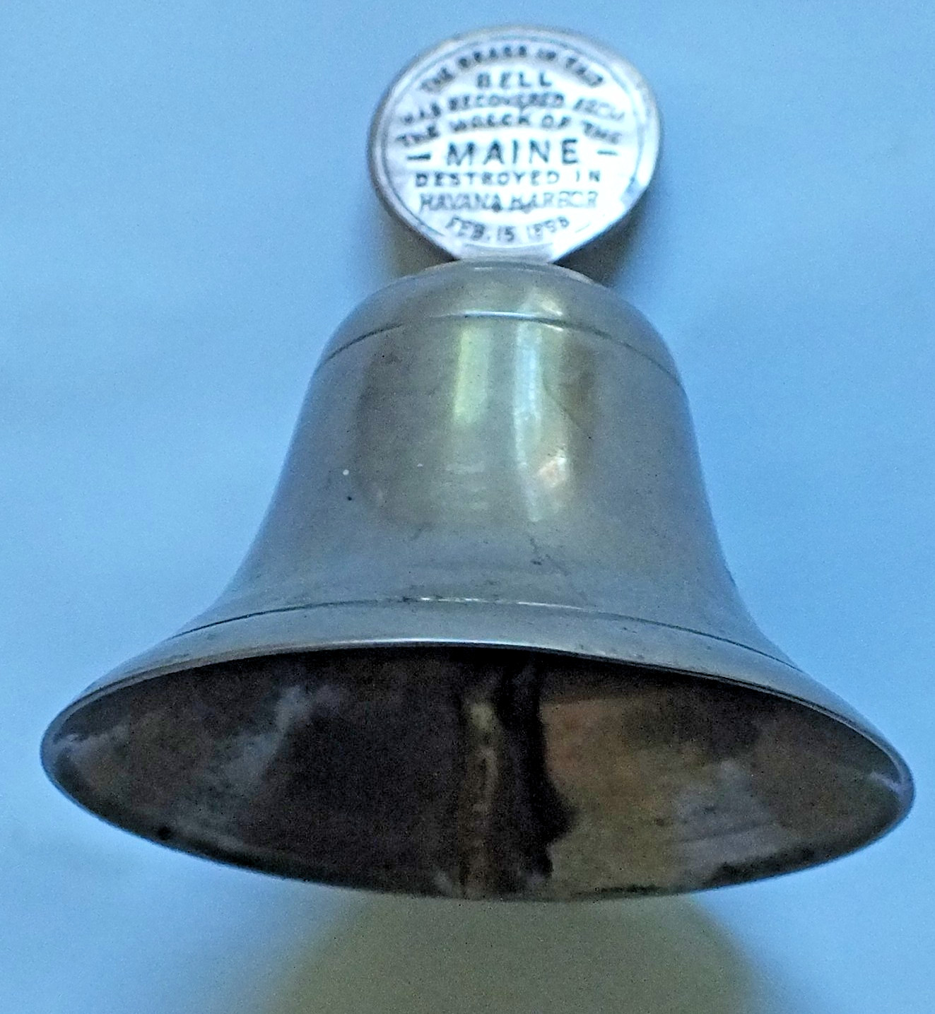 1901 USS Maine Relic Bell Pan American Exposition Buffalo NY brass of the ship