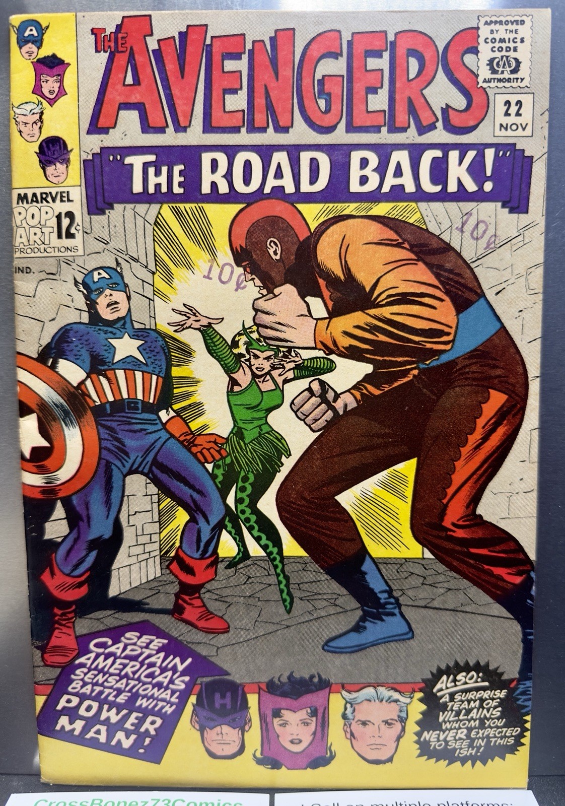 Avengers 22 (Nov.1965) 👀 Nice Comic 👀 Est. Fine