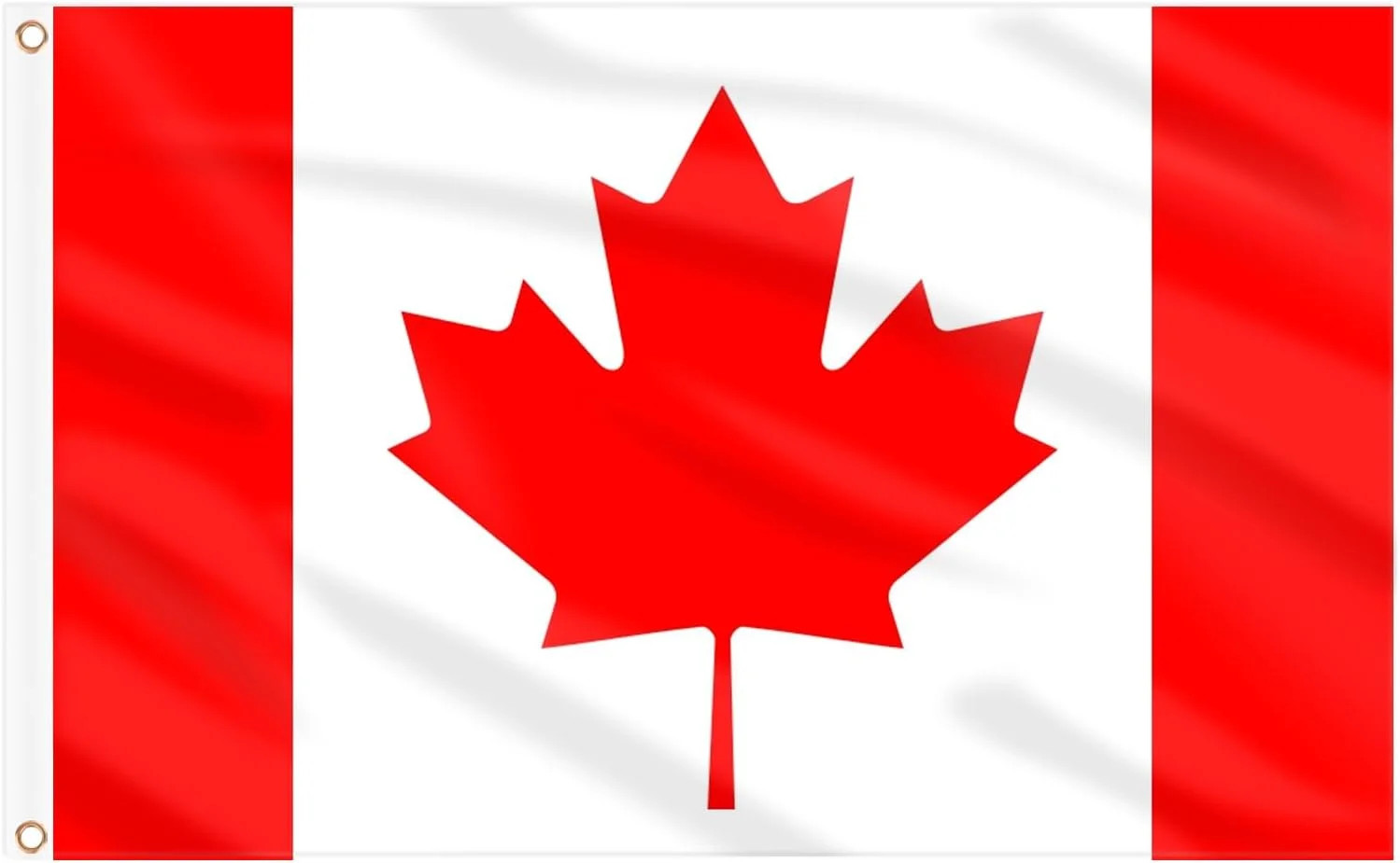 Canada Flag 3 x 5 Ft, Large Canadian Flags for Outside - Double Side with Brass Canada Flag 3 x 5 Ft, Large Canadian Flags for Outside - Double Side with Brass