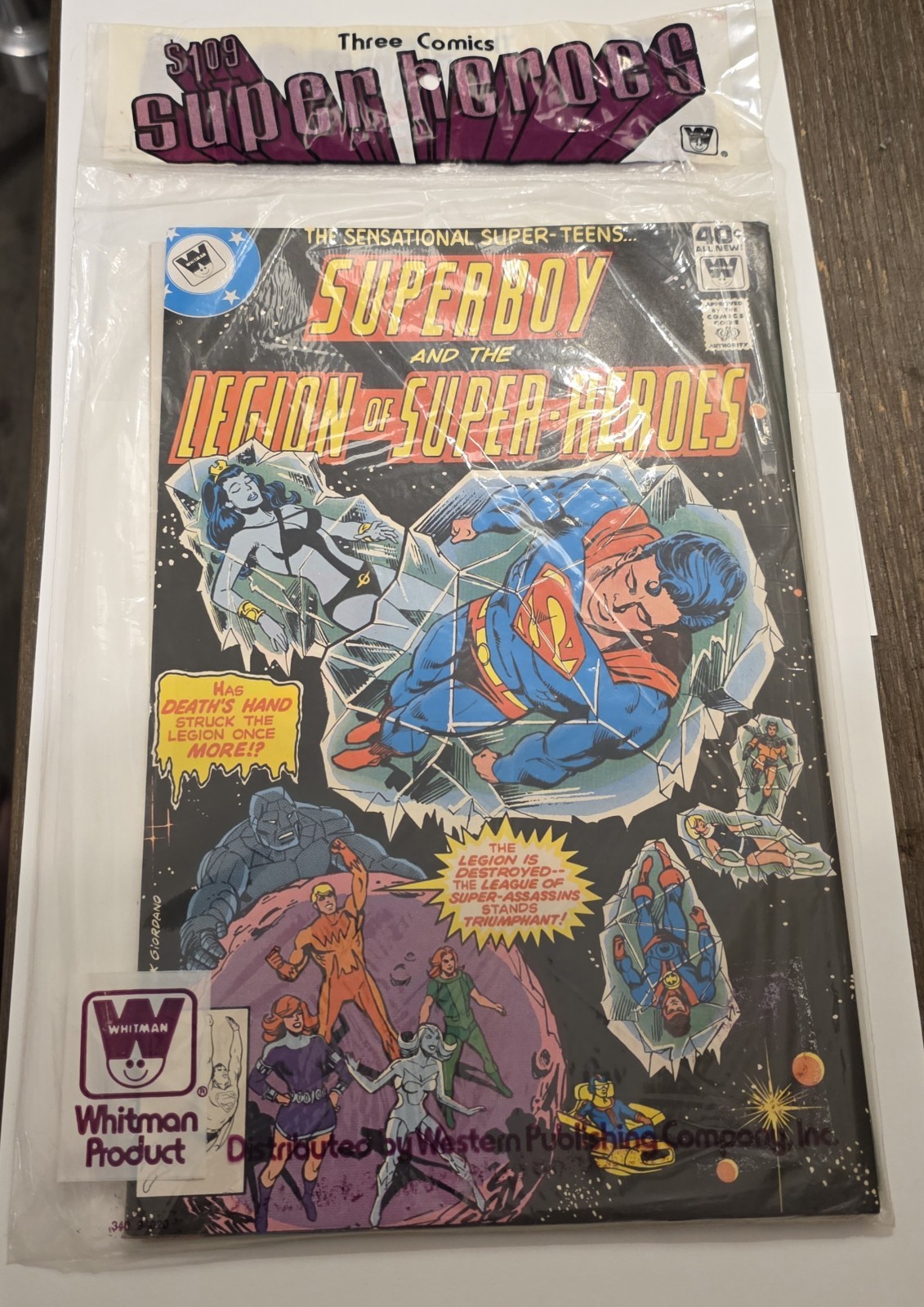 3-Pack Whitman Superboy And The Legion Of Super Heroes  and HULK 238 Sealed Rare