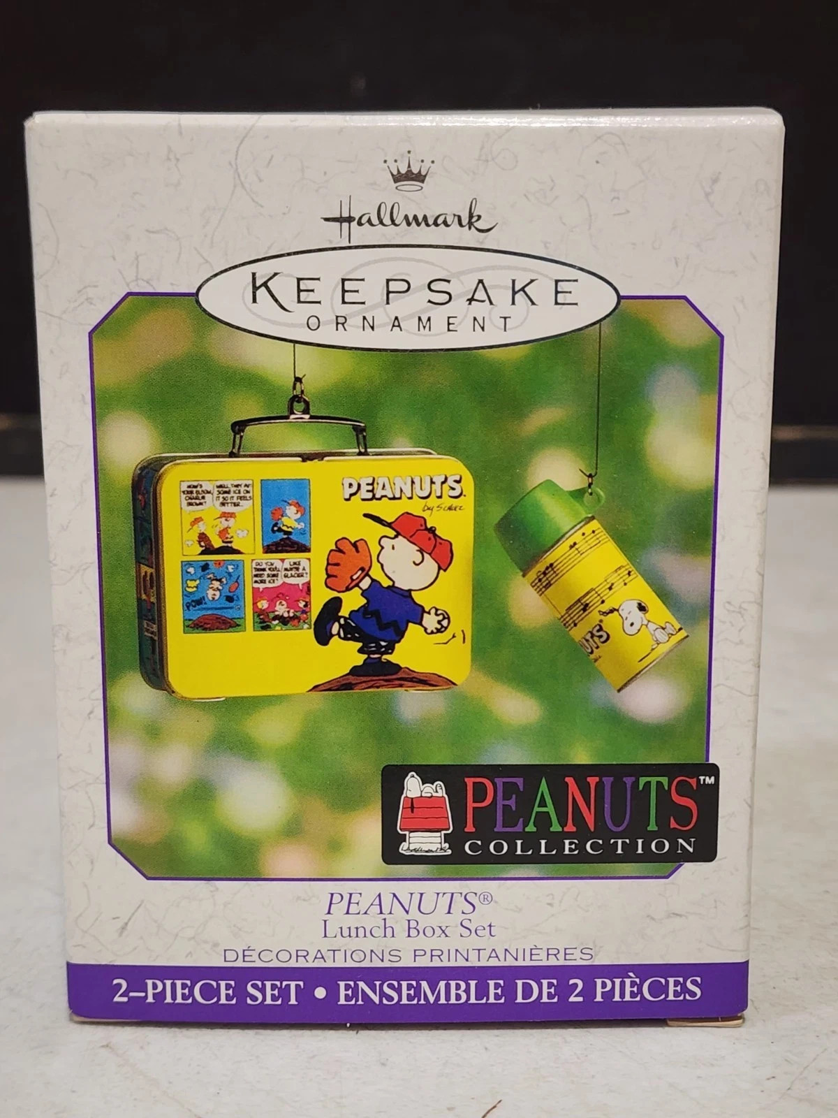 2000 Hallmark NRFB Ornament Peanuts Lunch Box 2 Piece Set--824-345 2000 Hallmark NRFB Ornament Peanuts Lunch Box 2 Piece Set--824-345