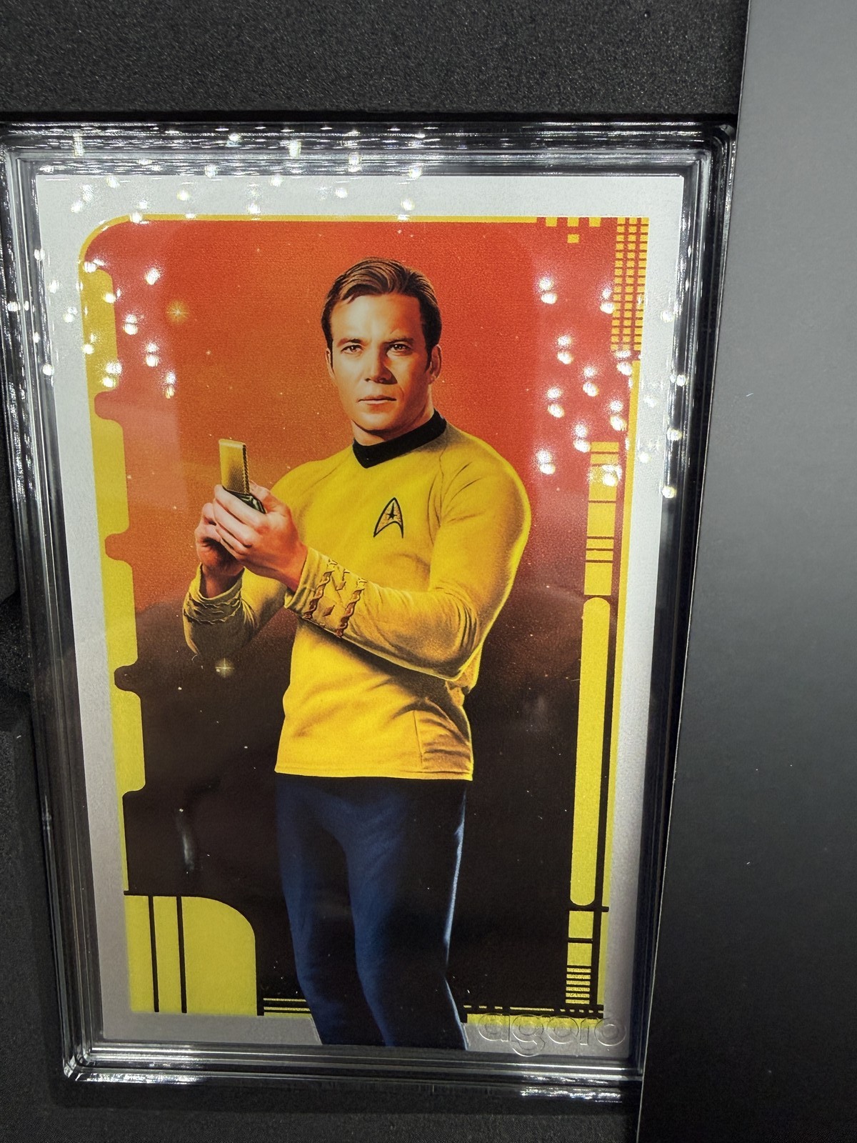 (1032) Agoro Star Trek Captain Kirk 5g .999 Pure Silver Tier 1 Collectible Bar