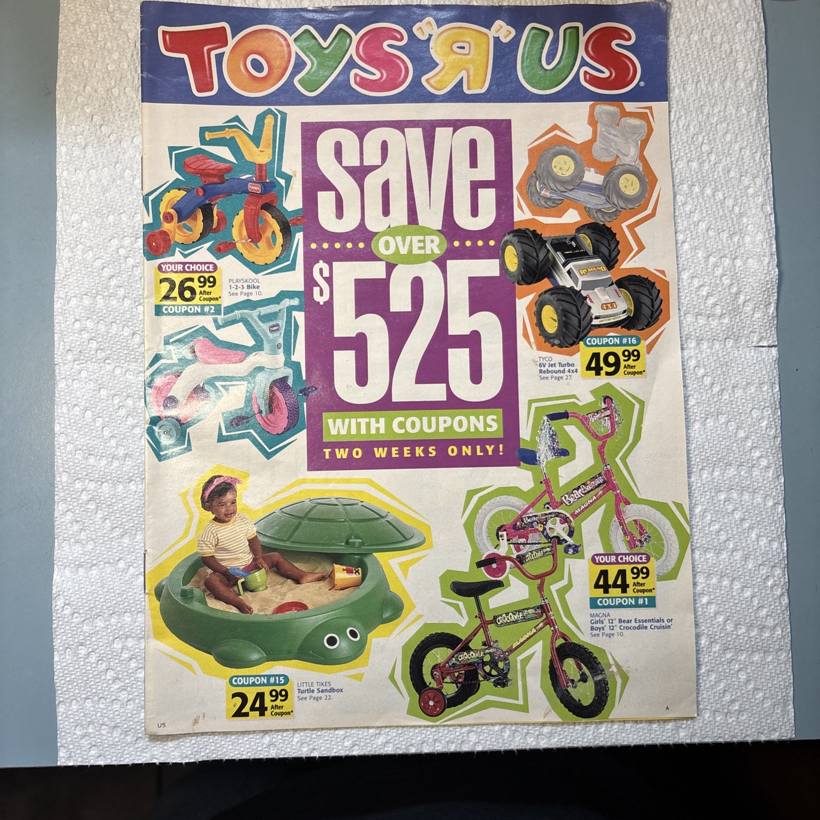 VTG 1997 JUNE TOYS R US Catalog Book N64 Playstation Little Tikes Nerf 32 Pages