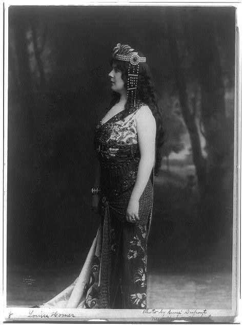 Louise Homer 1909 American Contralto in Opera Costume Standing Portrait