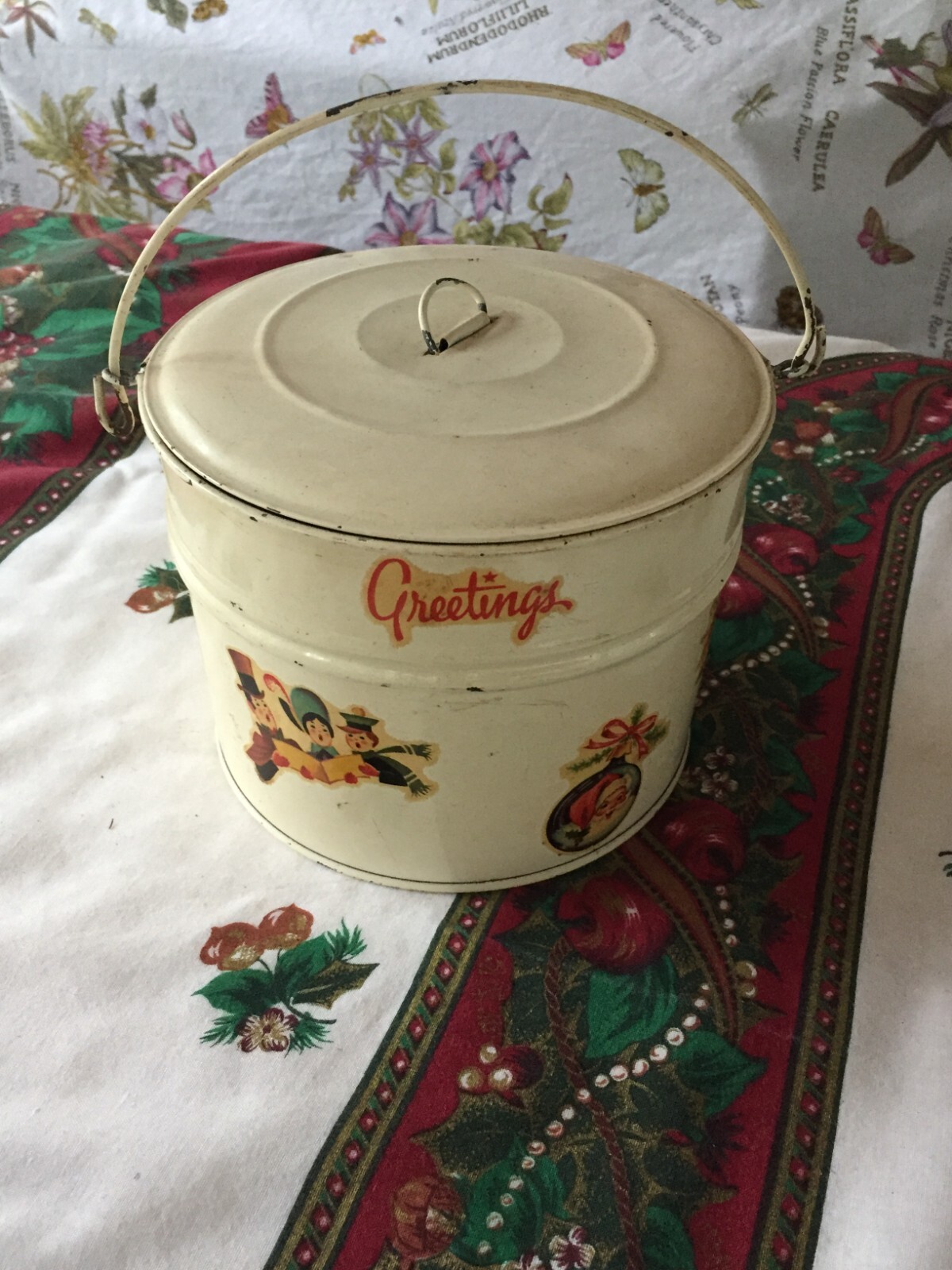 Vintage Original Tiny Tins Lunch Pail Winston-Salem N.C. Christmas Vintage Original Tiny Tins Lunch Pail Winston-Salem N.C. Christmas